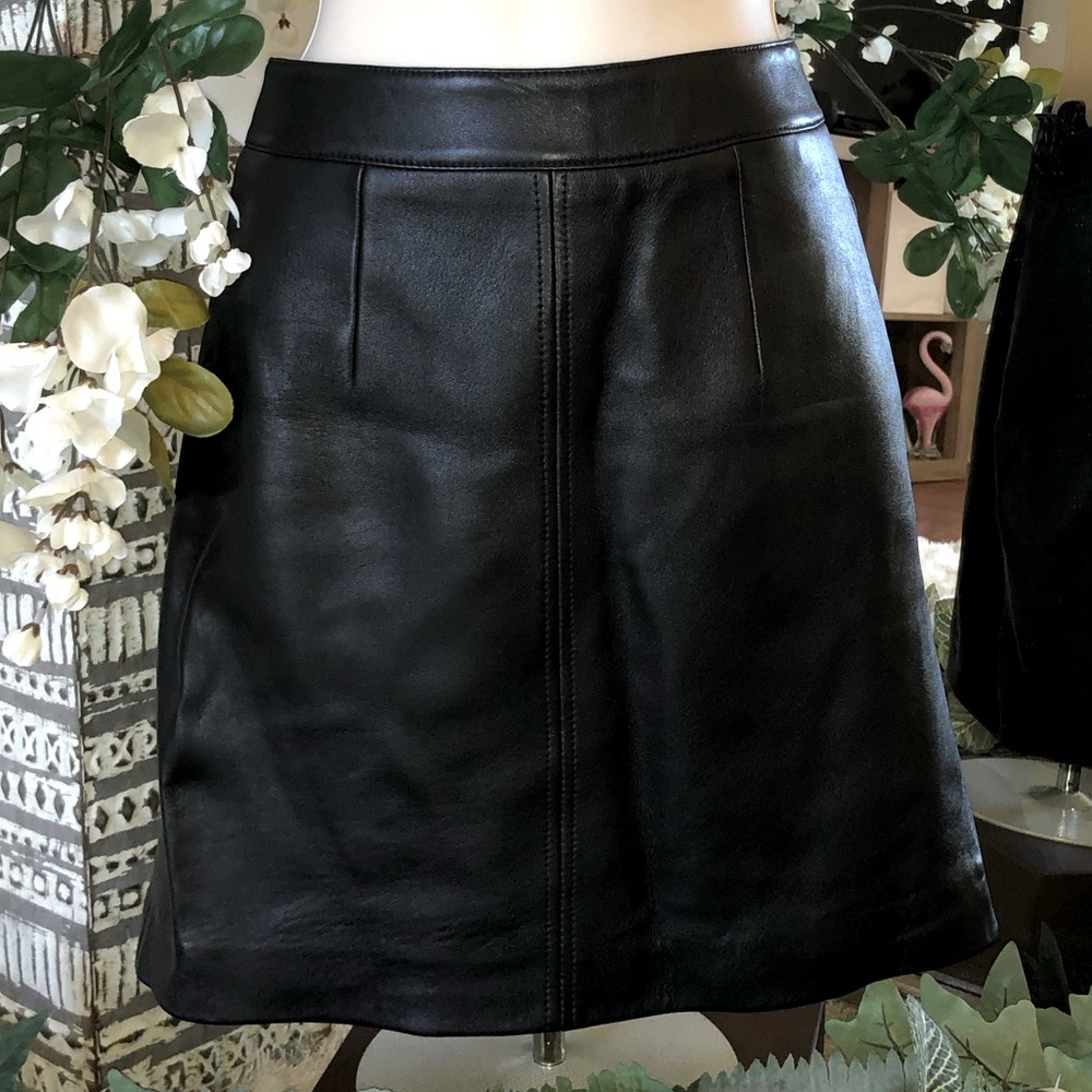 Nobody Denim Black Leather Mini Skirt
